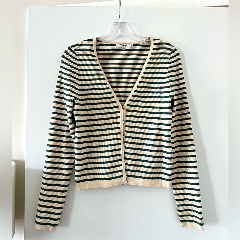 Madewell stripped cardigan